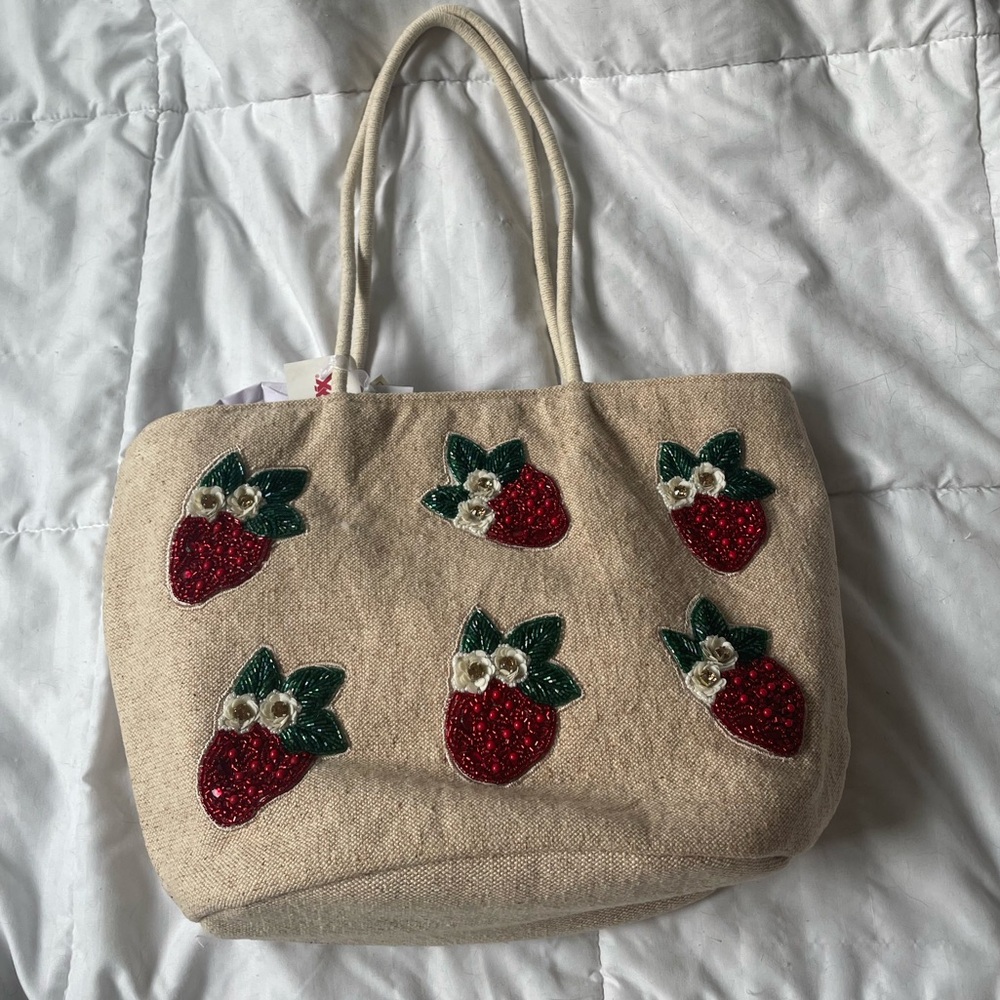 NWT Viral TikTok Strawberry Beaded Tote Bag - Marshall’s + TJ Maxx